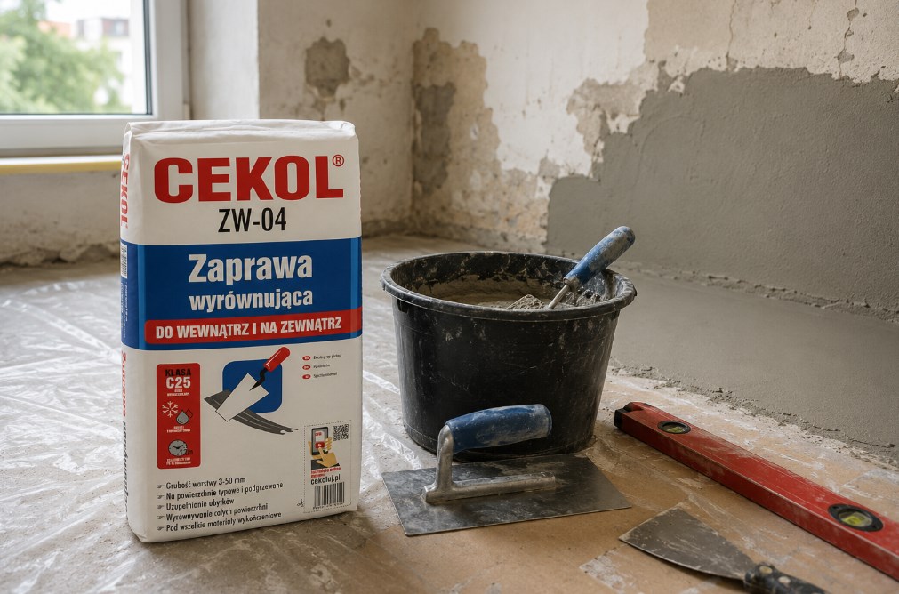 CEKOL ZW-04 zaprawa wyrównująca 22 kg